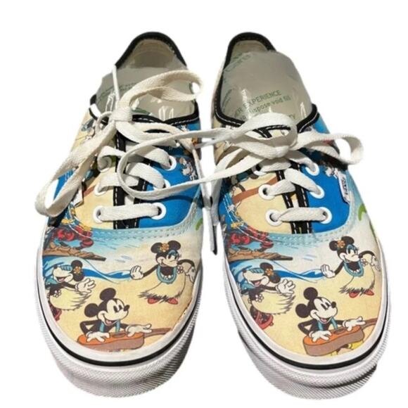 Vans X Sneakers Women's Disney Mickey & Minnie Mouse Aloha Beach Size 7 - Picture 1 of 6